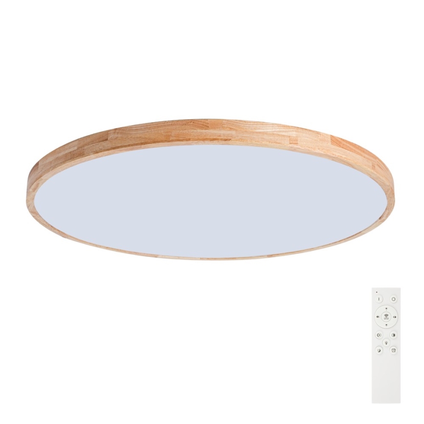 Brilagi - ściemnialna lampa sufitowa LED WOODLINE LED/128W/230V 3000-6000K dąb, śr. 100 cm + pilot zdalnego sterowania
