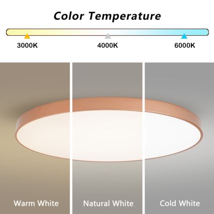 BRILAGI - LED Ściemnialna lampa sufitowa POOL SMART LED/180W/230V 3000-6000K 120 cm miedziana Wi-Fi Tuya + pilot zdalnego sterowania