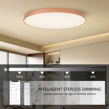 BRILAGI - LED Ściemnialna lampa sufitowa POOL SMART LED/180W/230V 3000-6000K 120 cm miedziana Wi-Fi Tuya + pilot zdalnego sterowania
