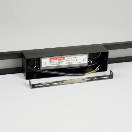 Brilagi - LUNA zewnętrzny kinkiet LED/24W/230V 4000K IP65 100 cm czarny CRI 90