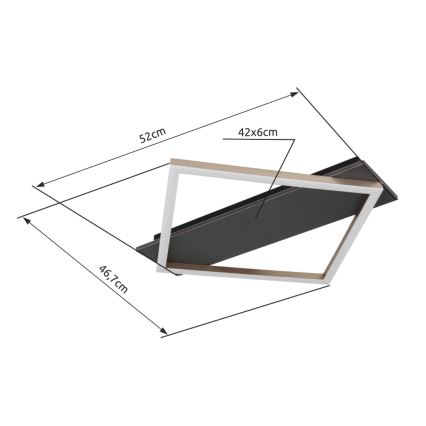 Brilagi - LED oprawa sufitowa AXIS LED/18W/230V