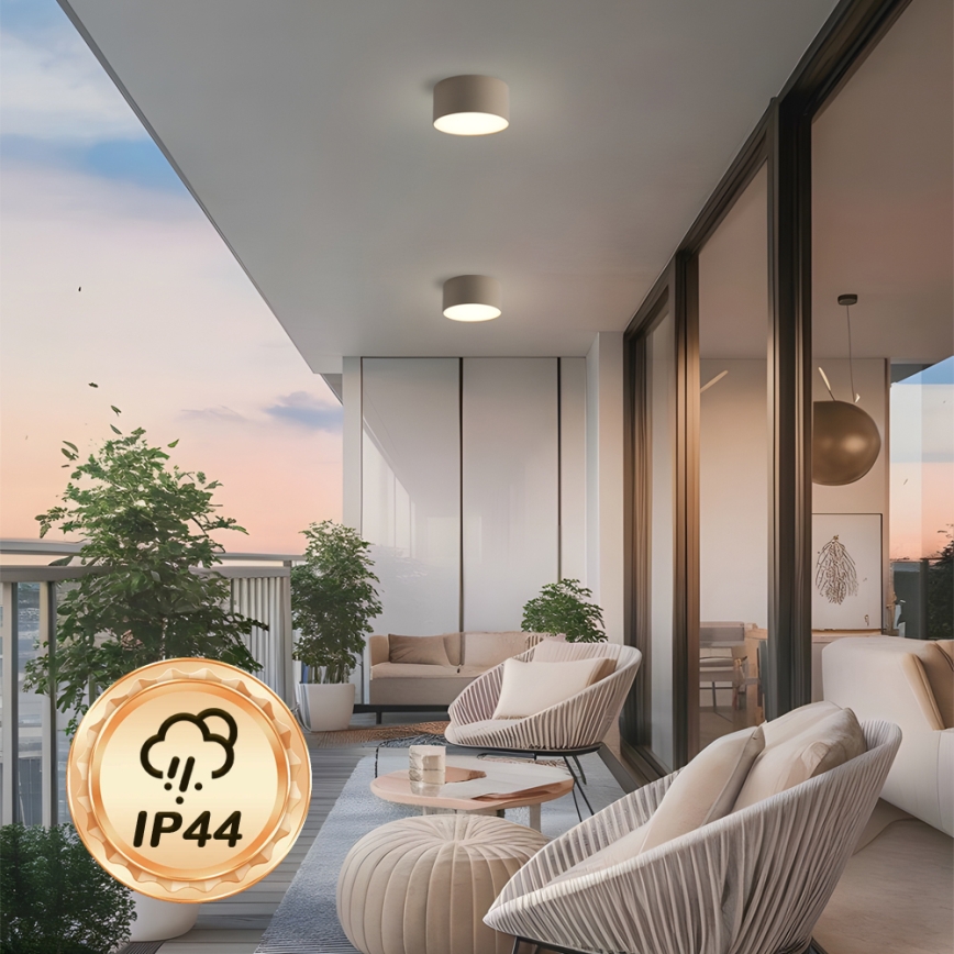 Brilagi - LED plafon łazienkowy FORIS LED/14W/230V, śr. 12 cm, beżowy, IP44