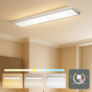Brilagi - LED oprawa sufitowa do łazienki FRAME LED/50W/230V 3000/4000/6000K 120x30 cm IP44 srebrna
