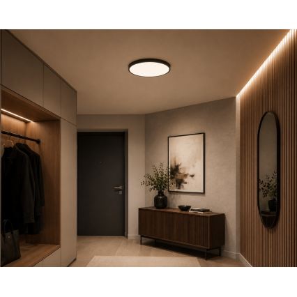 BRILAGI - LED oprawa sufitowa do łazienki ZENNA LED/18W/230V śr. 29,5 cm IP44 antracyt