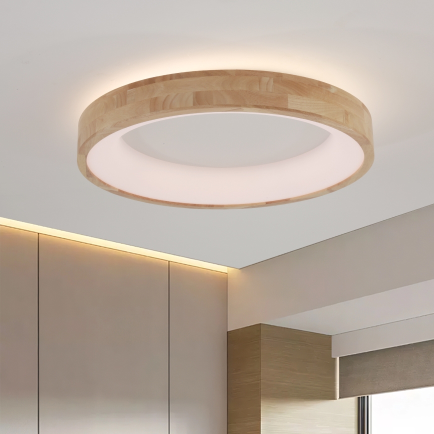 Brilagi - LED oprawa sufitowa FALCON WOOD LED/40W/230V 3000/4000/6000K śr. 60 cm drewno