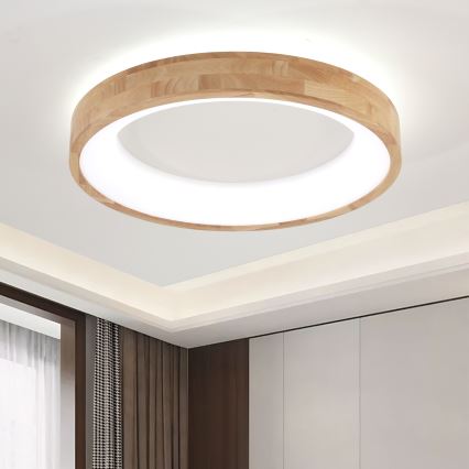 Brilagi - LED oprawa sufitowa FALCON WOOD LED/40W/230V 3000/4000/6000K śr. 60 cm drewno