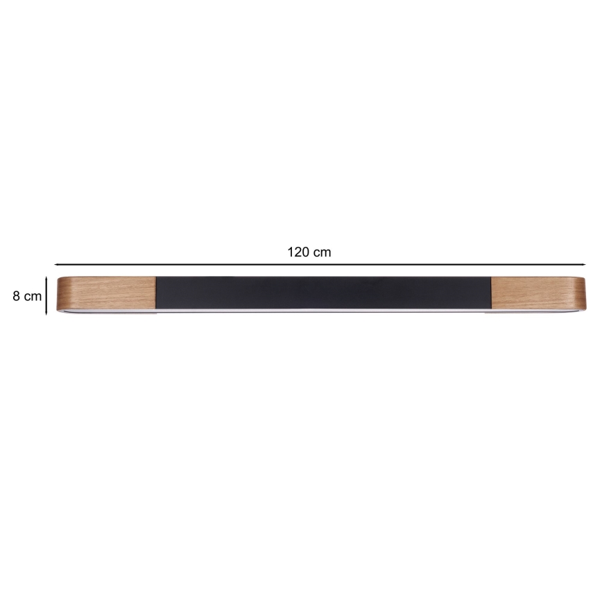 BRILAGI - LED Oprawa sufitowa GARDALINE LED/100W/230V 120 cm dąb/czarny