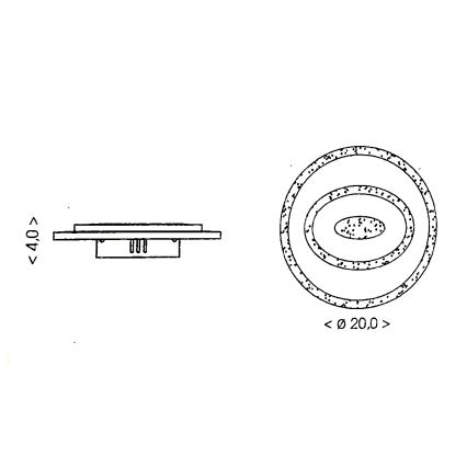Brilagi - LED oprawa sufitowa MODERN MINI LED/26W/230V 3000/4000/6000K