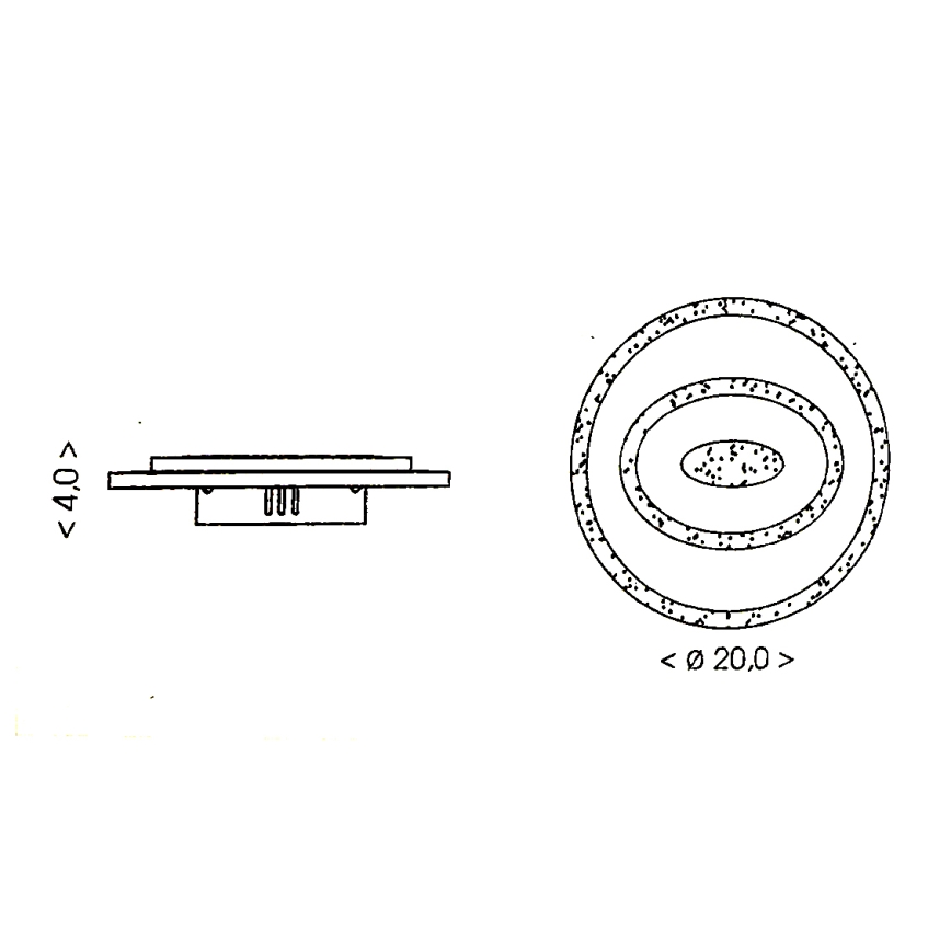 Brilagi - LED oprawa sufitowa MODERN MINI LED/26W/230V 3000/4000/6000K