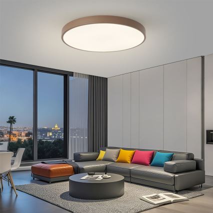 Brilagi - Oprawa sufitowa LED POOL LED/100W/230V 3000/4000/6000K śr. 80 cm brązowa