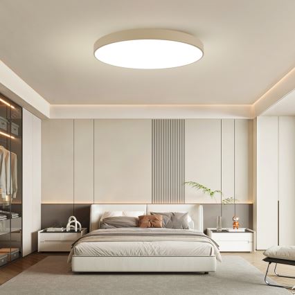 Brilagi - Oprawa sufitowa LED POOL LED/128W/230V 3000/4500/6000K śr. 100 cm beżowa