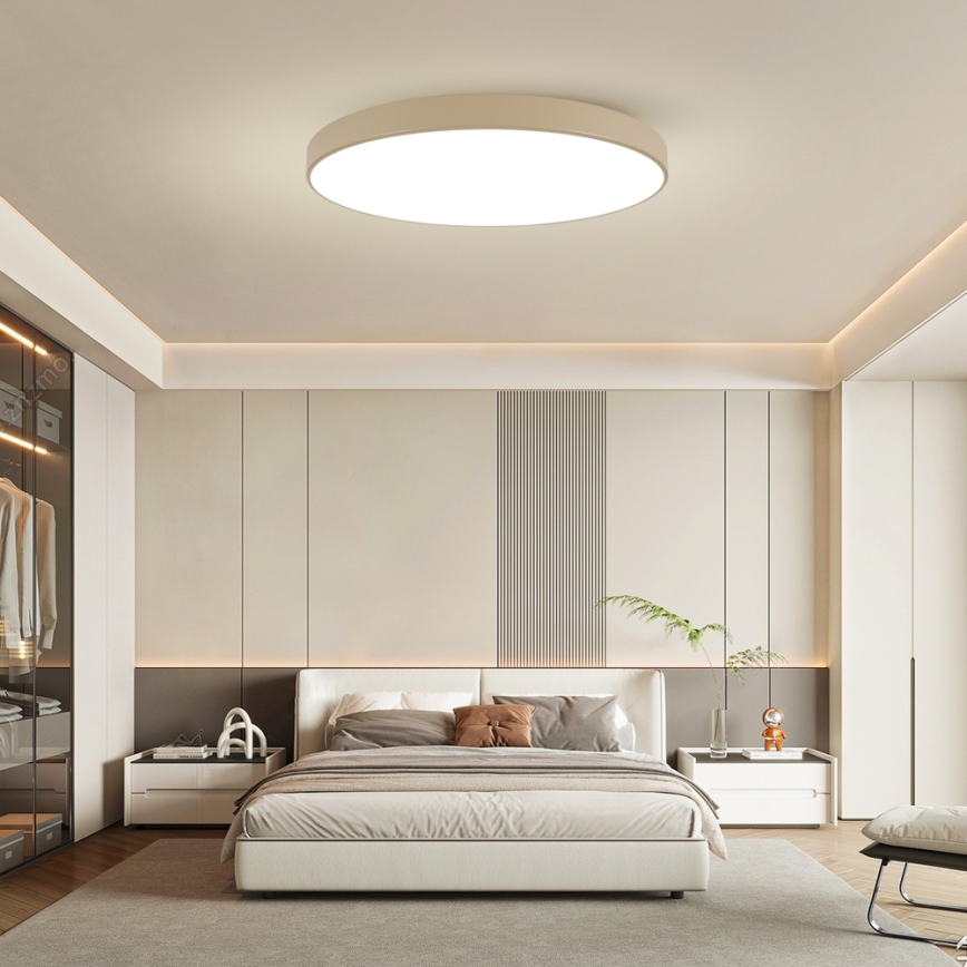 Brilagi - Oprawa sufitowa LED POOL LED/128W/230V 3000/4500/6000K śr. 100 cm beżowa