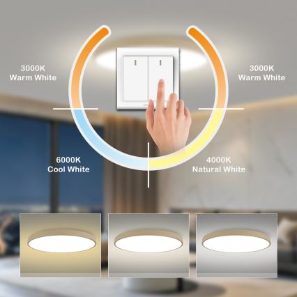 Brilagi - Oprawa sufitowa LED POOL LED/128W/230V 3000/4500/6000K śr. 100 cm beżowa