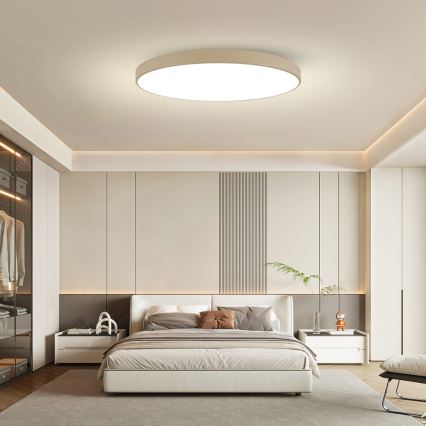 Brilagi - Lampa sufitowa LED POOL/180W/230V 3000/4500/6000K, śr. 120 cm, beżowa