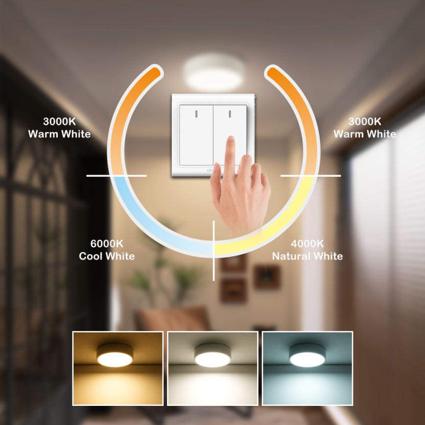 Brilagi - LED oprawa sufitowa POOL LED/18W/230V 3000/4500/6000K śr. 20 cm biała
