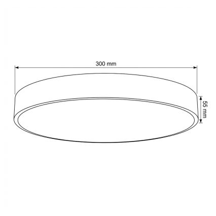Brilagi - LED Oprawa sufitowa POOL LED/36W/230V 3000/4000/6000K śr. 30 cm beżowa