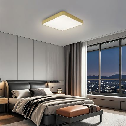 Brilagi - LED oprawa sufitowa POOL LED/36W/230V 3000/4500/6000K 40x40 cm złota