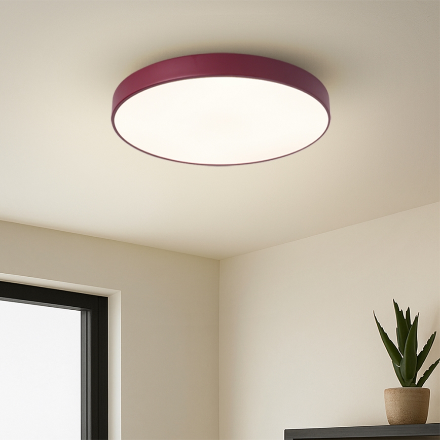 Brilagi - Lampa sufitowa POOL LED/48W/230V 3000/4000/6000K śr. 40 cm burgundowa