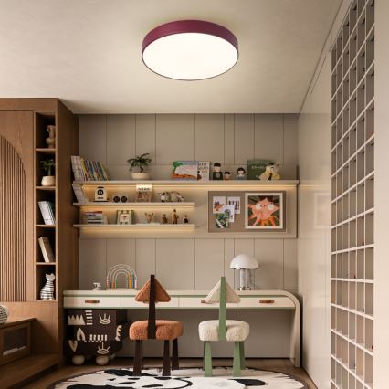 Brilagi - Plafon sufitowy LED POOL LED/48W/230V 3000/4000/6000K, średnica 40 cm, bordowy