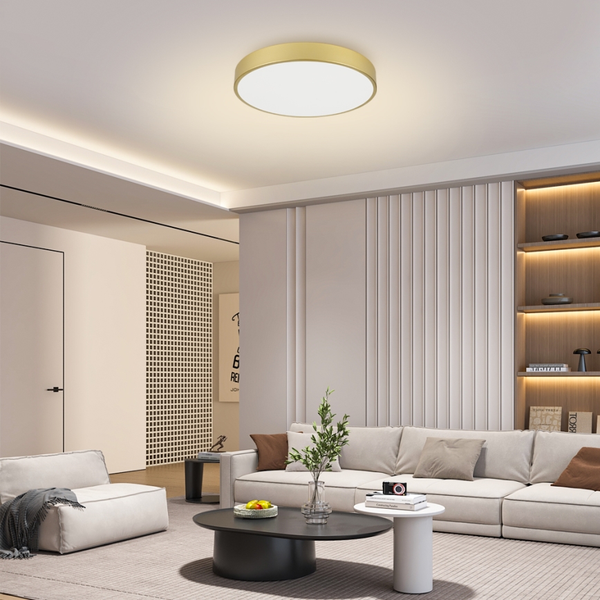 Brilagi - LED oprawa sufitowa POOL LED/60W/230V 3000/4500/6000K śr. 60 cm złota