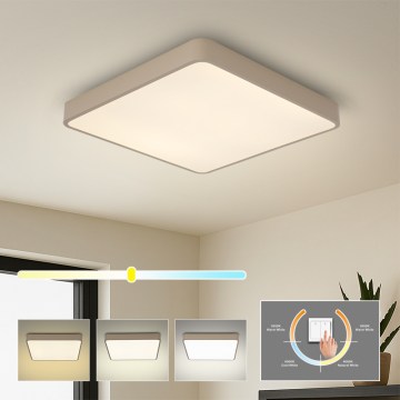 Brilagi - LED oprawa sufitowa POOL SQUARE LED/48W/230V 3000/4000/6000K 50x50 cm beżowa