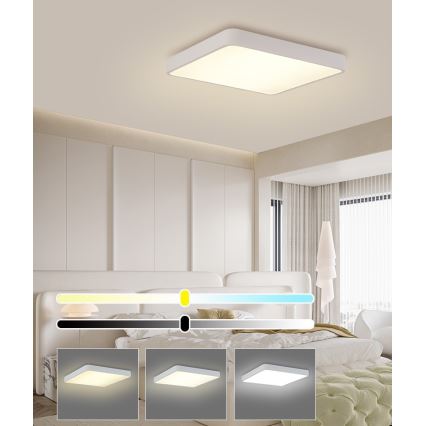 Brilagi - Oprawa sufitowa LED POOL SQUARE LED/48W/230V 3000/4500/6000K 50x50 cm biała