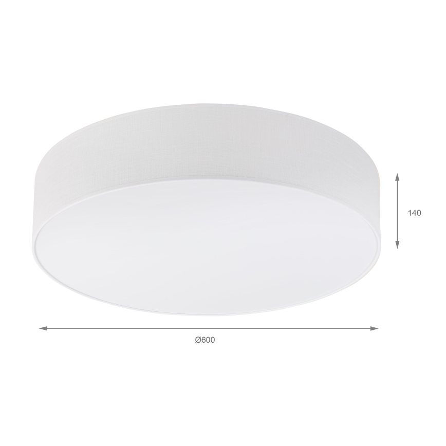 Brilagi - LED oprawa sufitowa SIRIJA 4xE27/60W/230V śr. 60 cm biała