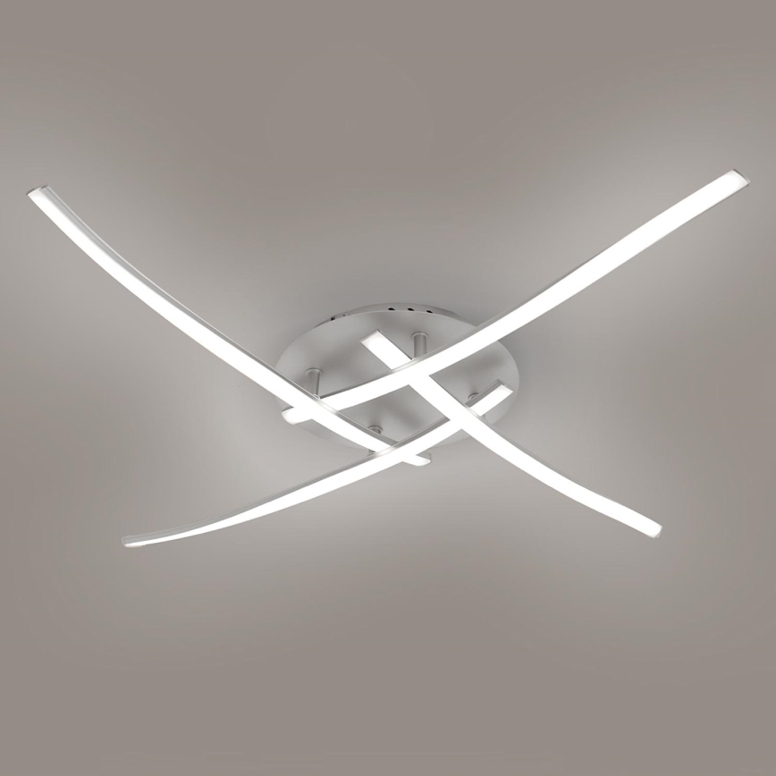 Brilagi - LED Oprawa sufitowa STRIPES LED/32W/230V 60x60 cm srebrna