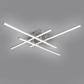 Brilagi - LED Oprawa sufitowa STRIPES LED/37W/230V 68x68 cm srebrna