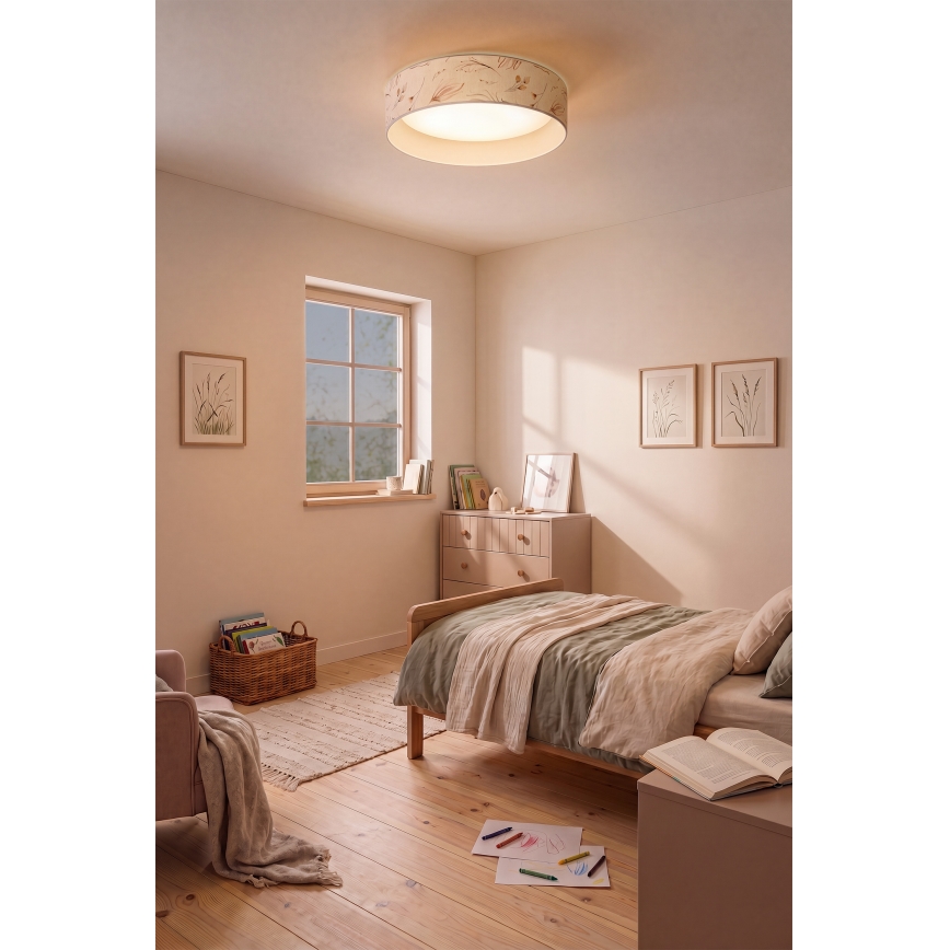 BRILAGI - Lampa sufitowa LED VELVET SIMPLE LED/24W/230V 3000K śr. 45 cm biała/kwiaty