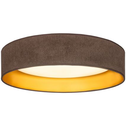 BRILAGI - oprawa sufitowa LED VELVET SIMPLE, 24W, 230V, 3000K, śr. 45 cm, brązowo-złota