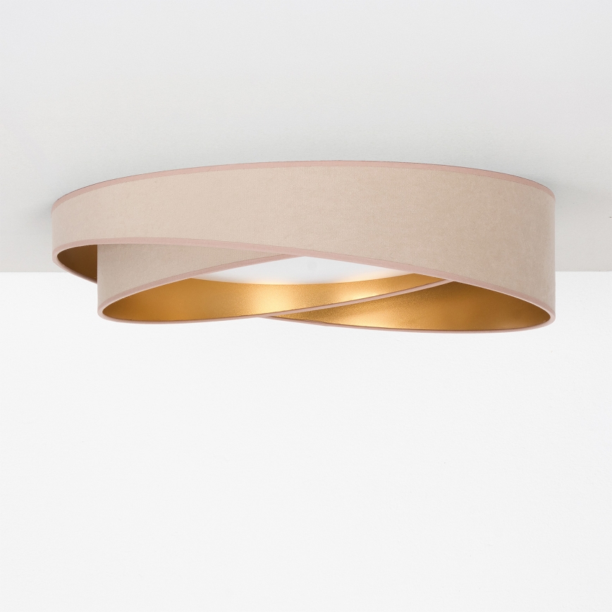 BRILAGI - Lampa sufitowa VELVET TWIST LED/24W/230V 4000K Ø 55 cm beżowa/złota