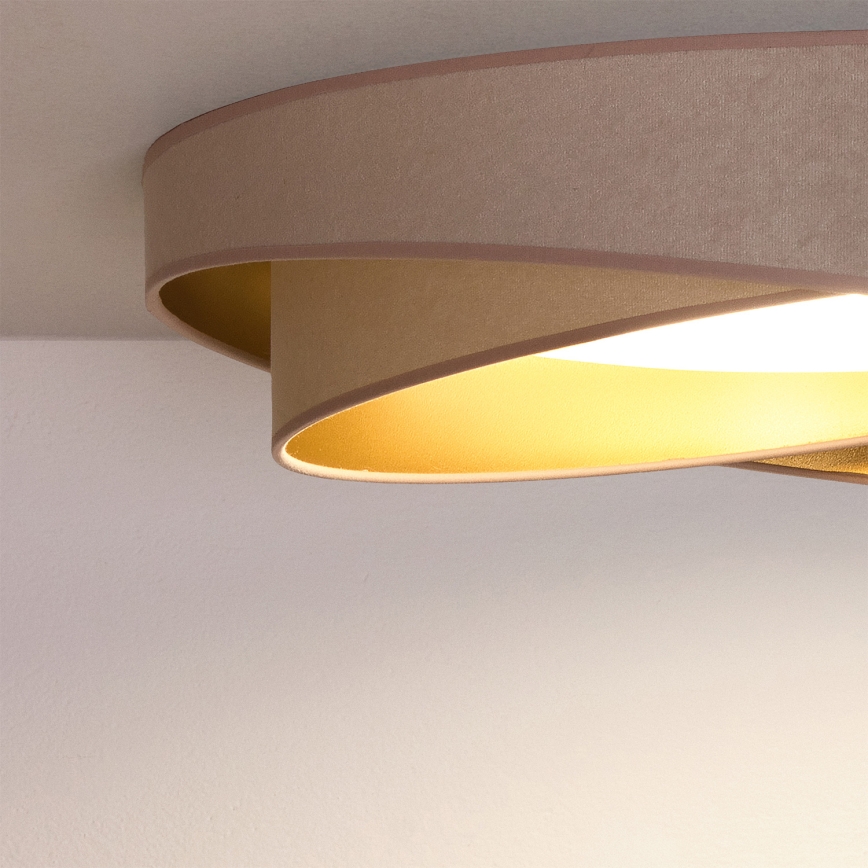 BRILAGI - Lampa sufitowa VELVET TWIST LED/24W/230V 4000K Ø 55 cm beżowa/złota