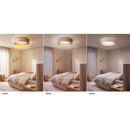 Brilagi - Lampa sufitowa LED VELVET VARI LED/24W/230V 3000/4000/6500K śr. 45 cm kremowa/złota