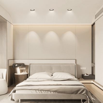 Brilagi - LED oprawa wpuszczana sufitowa do łazienki LED/4,8W/230V 6000K czarna IP65