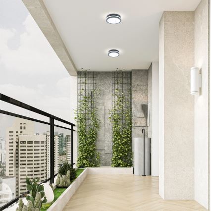 Brilagi - Oprawa zewnętrzna LED z czujnikiem BENE LED/18W/230V śr. 22 cm antracyt IP54