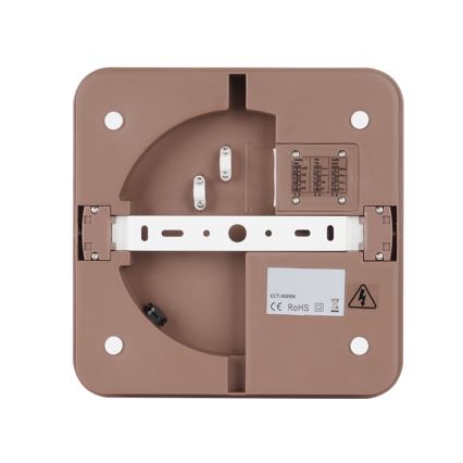 Brilagi - Zewnętrzny plafon LED z czujnikiem BENE LED/24W/230V 26x26 cm brązowy IP54