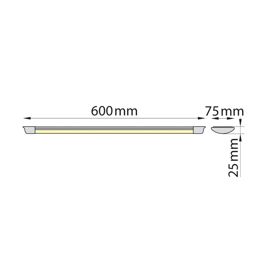 Brilagi - LED Oświetlenie blatu kuchennego AVERO LED/16W/230V 60 cm