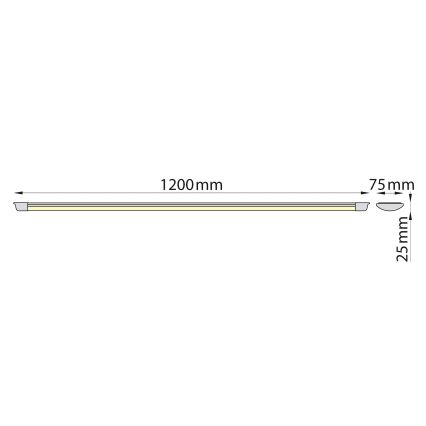 Brilagi - LED Oświetlenie blatu kuchennego AVERO LED/32W/230V 120 cm