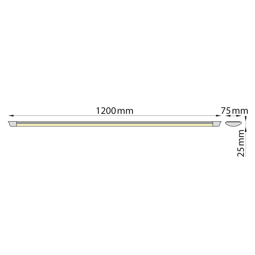 Brilagi - LED Oświetlenie blatu kuchennego AVERO LED/32W/230V 120 cm