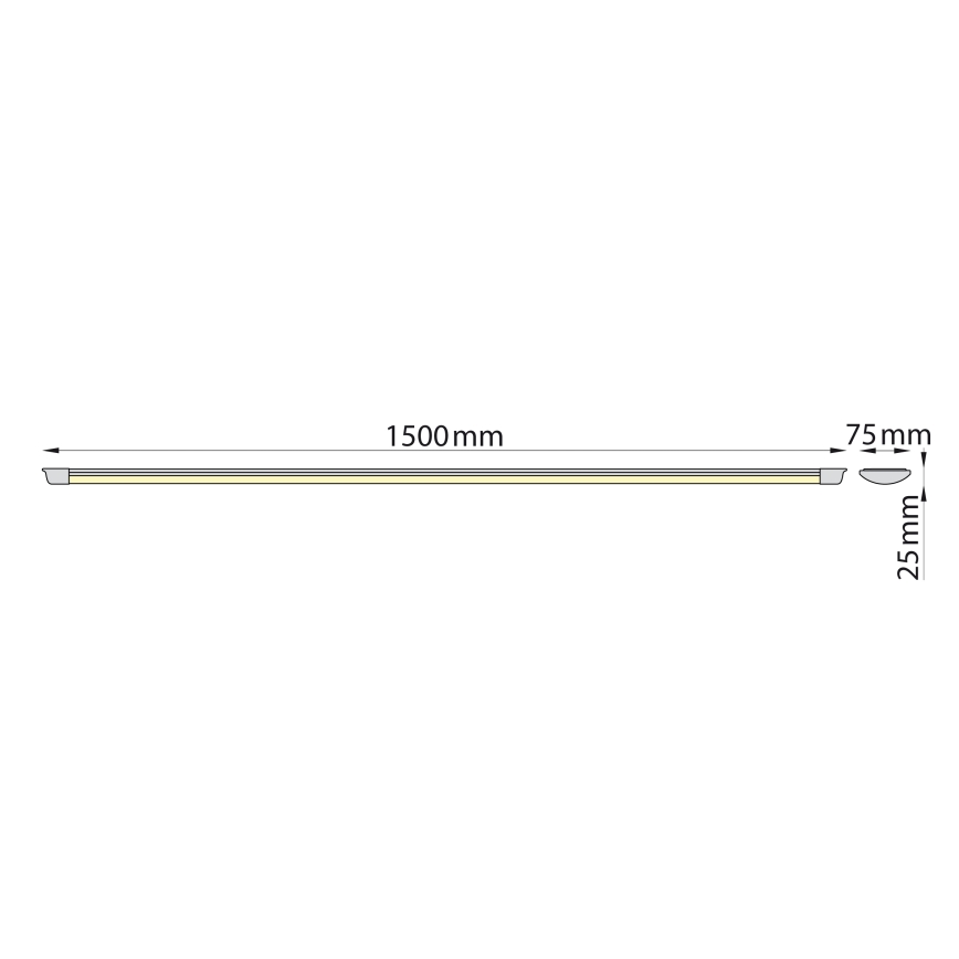 Brilagi - LED Oświetlenie blatu kuchennego AVERO LED/45W/230V 150 cm