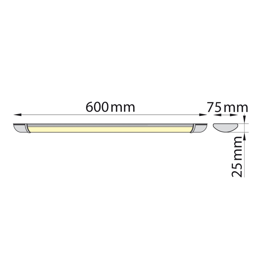Brilagi - LED Oświetlenie blatu kuchennego LUMA LED/16W/230V 60 cm