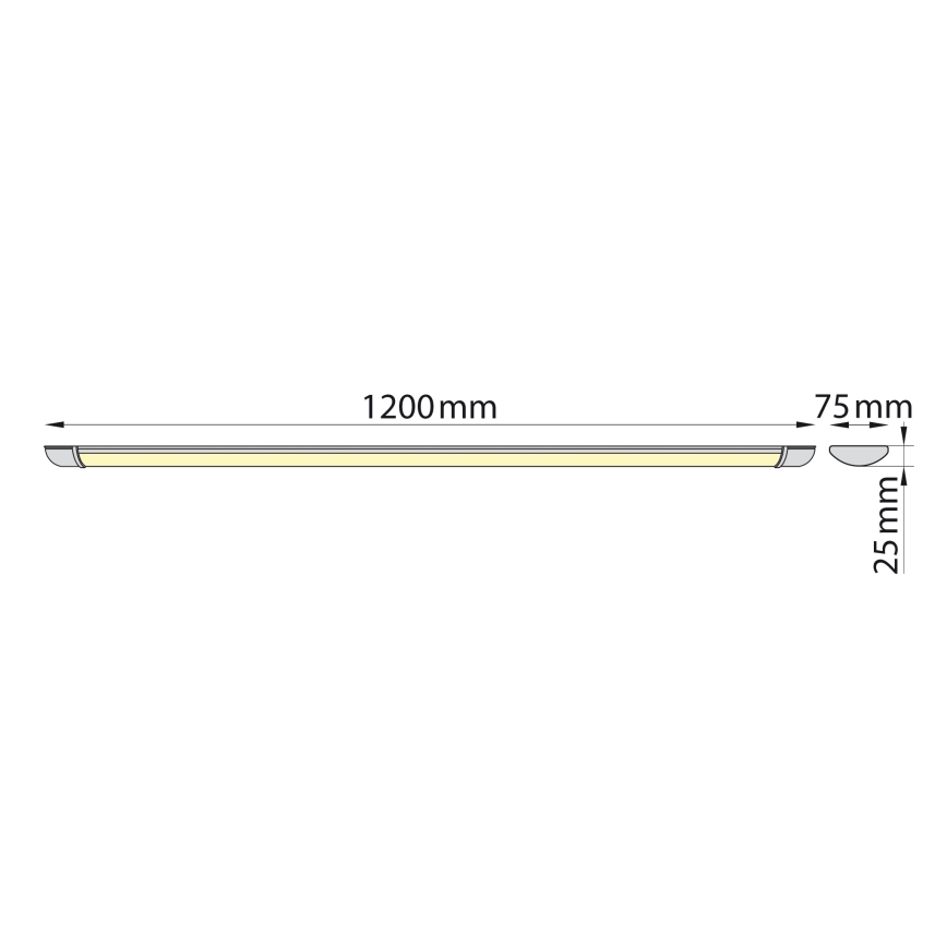 Brilagi - LED Oświetlenie blatu kuchennego LUMA LED/32W/230V 120 cm