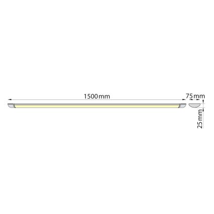 Brilagi - LED Oświetlenie blatu kuchennego LUMA LED/40W/230V 150 cm