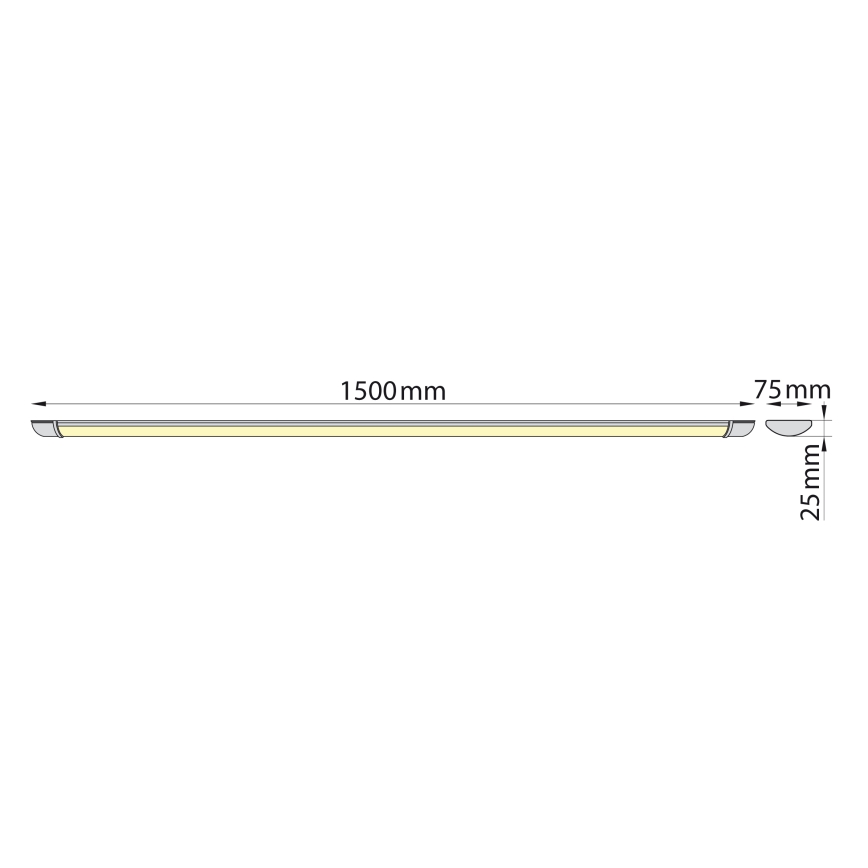 Brilagi - LED Oświetlenie blatu kuchennego LUMA LED/40W/230V 150 cm