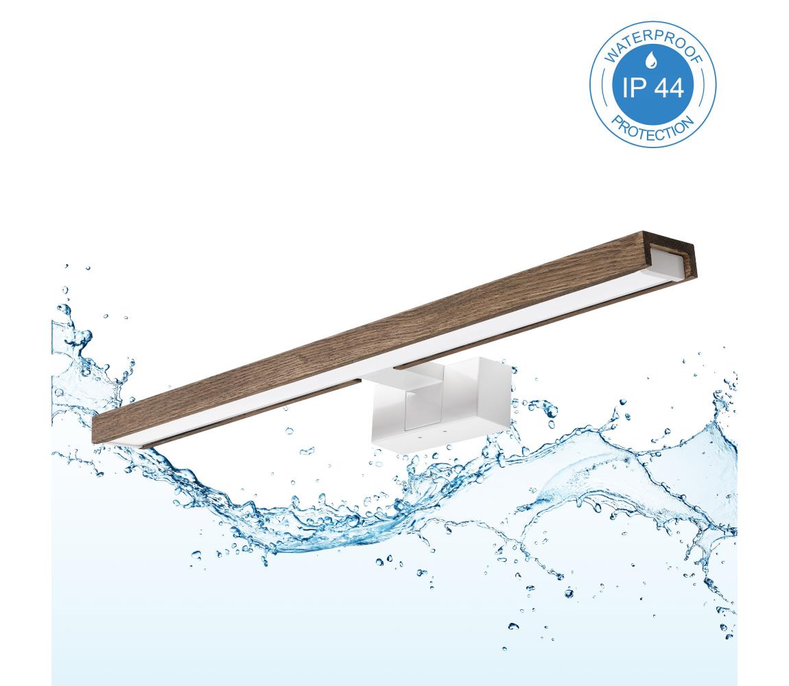 Brilagi-LED Oświetlenie do lustra łazienkowego 3 w 1 WOODY MIRROR LED/12W/230V 60 cm IP44 biały/dąb