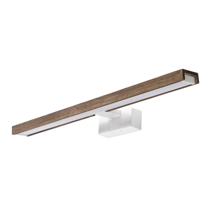 Brilagi - Oświetlenie łazienkowe do lustra 3 w 1 WOODY MIRROR 3w1 LED/12W/230V 60 cm IP44 biały/dąb orzech