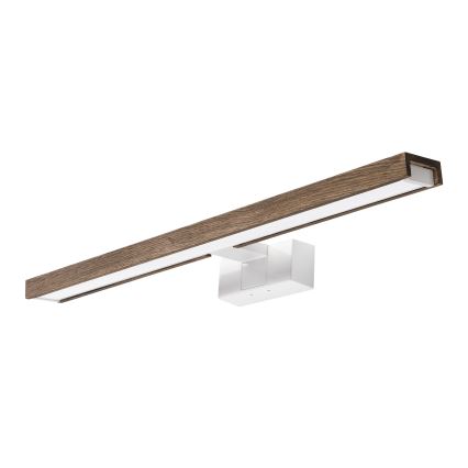 Brilagi - Oświetlenie łazienkowe do lustra 3 w 1 WOODY MIRROR 3w1 LED/12W/230V 60 cm IP44 biały/dąb orzech