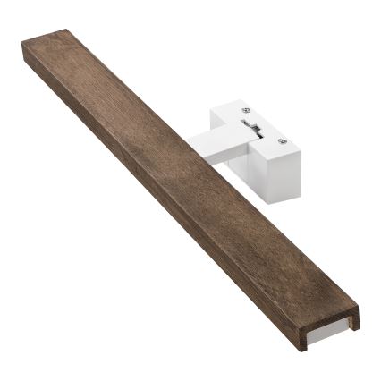 Brilagi - Oświetlenie łazienkowe do lustra 3 w 1 WOODY MIRROR 3w1 LED/12W/230V 60 cm IP44 biały/dąb orzech