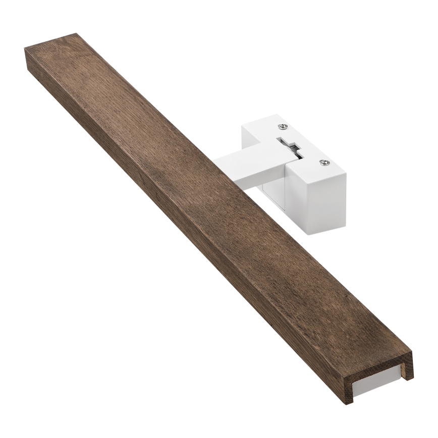 Brilagi - Oświetlenie łazienkowe do lustra 3 w 1 WOODY MIRROR 3w1 LED/12W/230V 60 cm IP44 biały/dąb orzech